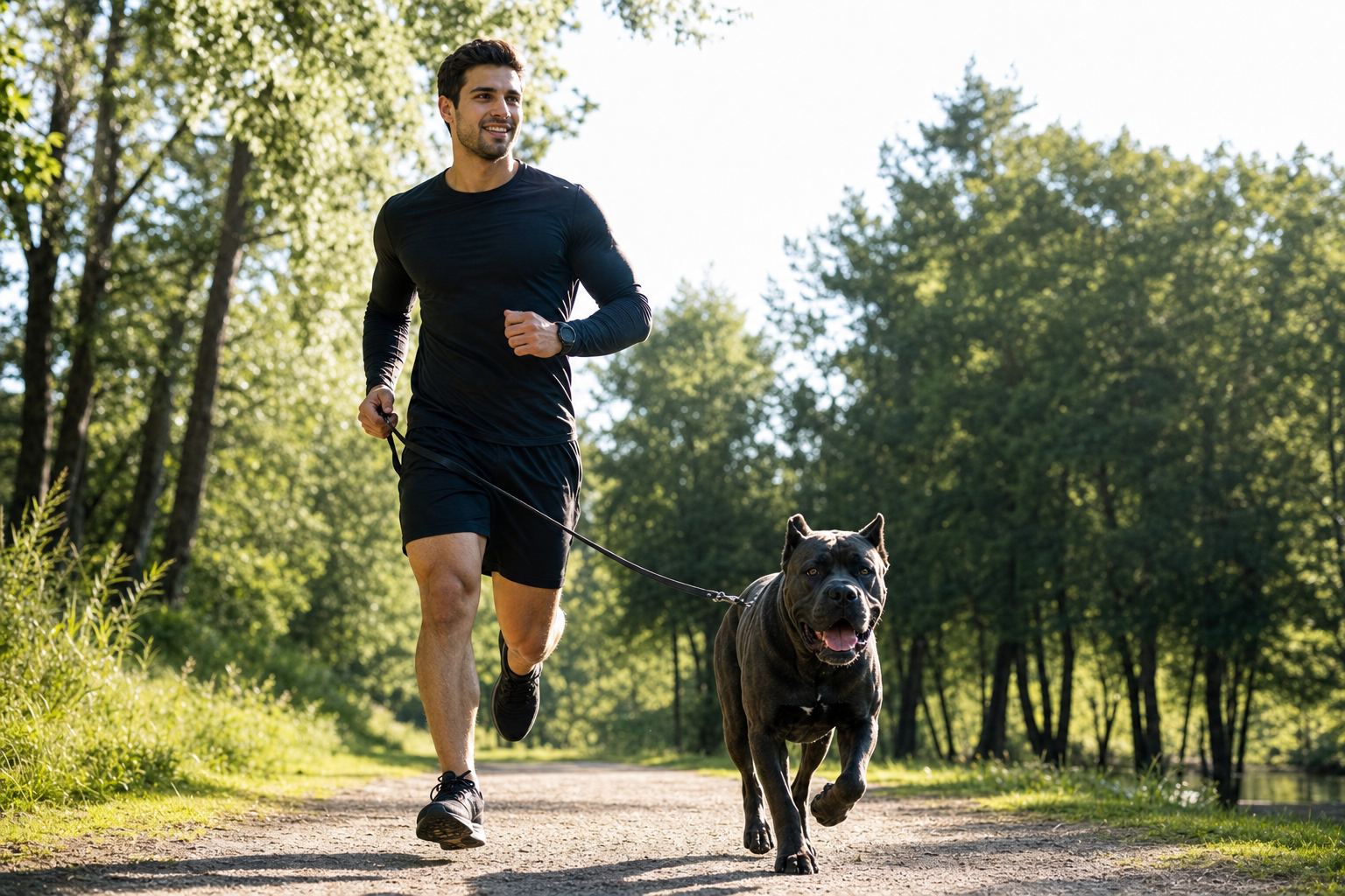 Cane Corso going for a run