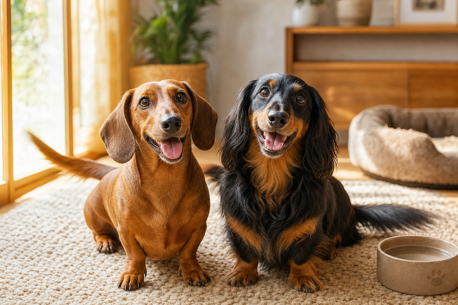 Two Dachshunds