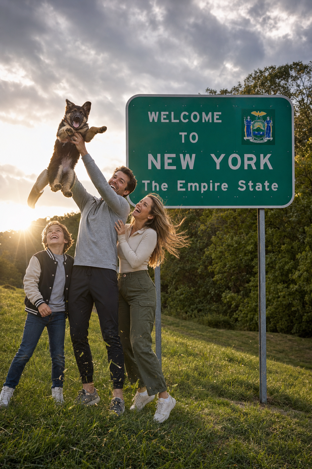 Welcome to New York German Shepherd puppy