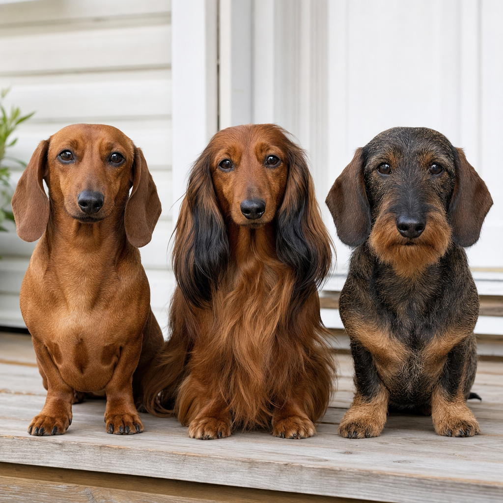 3 Dachshund Coat Types