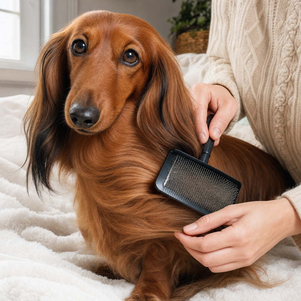 Dachshund Brushing