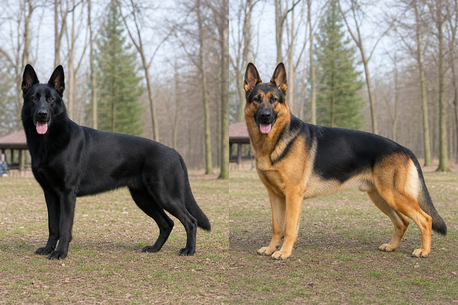 Comparison of a black and traditional GSD